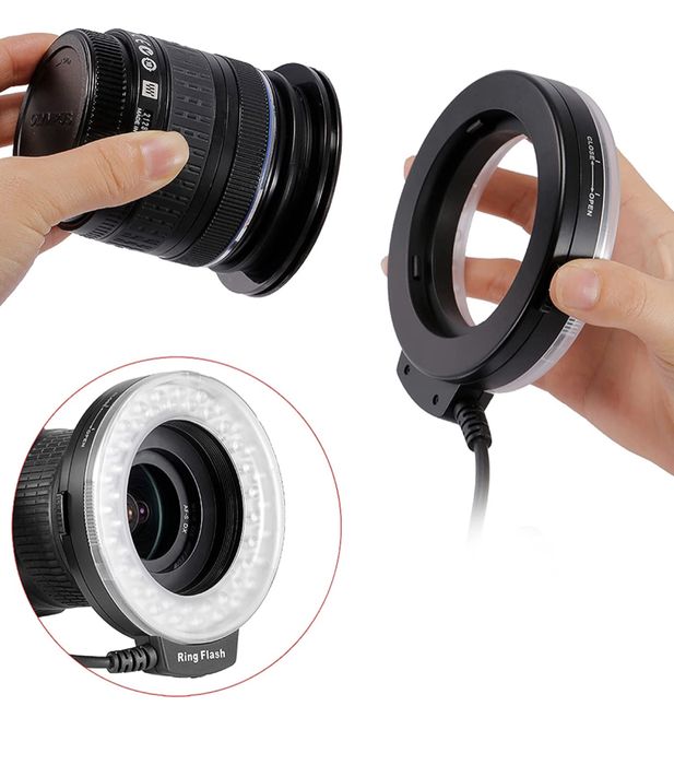 Neewer 48 Macro LED Ring Flash Light z wyświetlaczem Inowrocław • OLX.pl