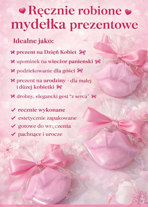 Mydełka usta panieński Dzien Kobiet urodziny