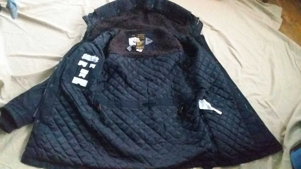 Куртка парка  підліткова,чоловіча-чорна-зима-KHUJO -S