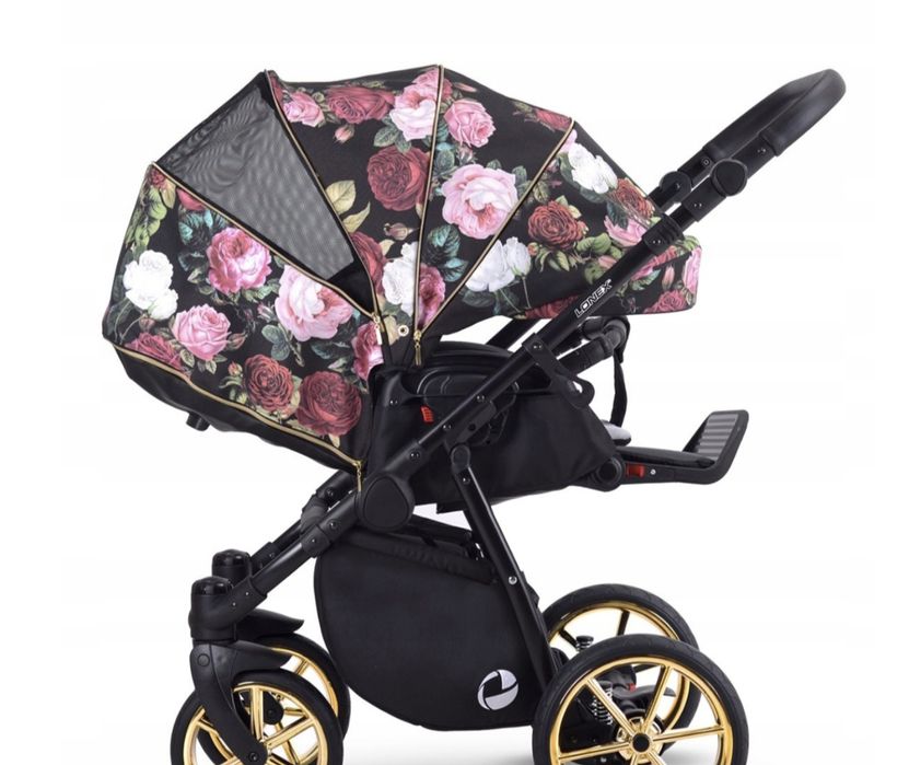 Wózek lonex sport w kwiaty