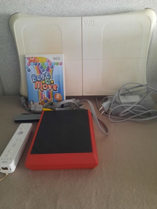 Nintendo wii +wii fit+ jogo bust a move
