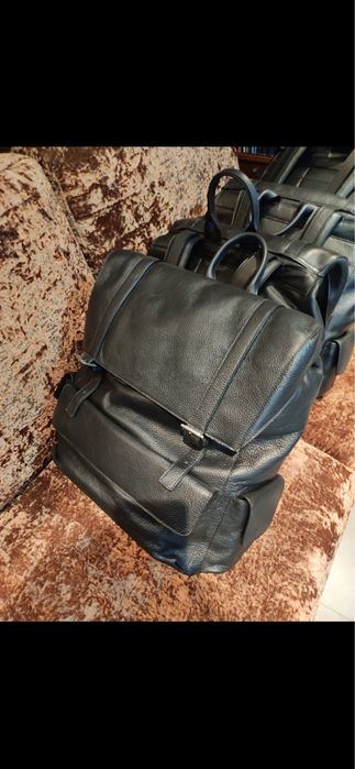 Mochila de Pele genuína