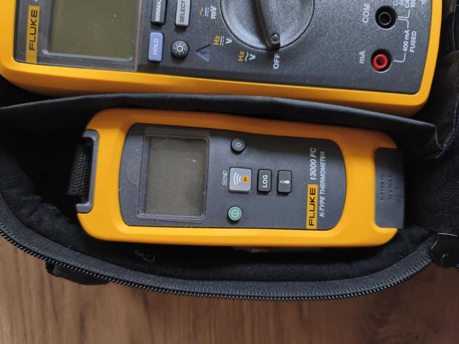 Zestaw mierników Fluke 3000FC. Multimetr, miernik cęgowy, termometr