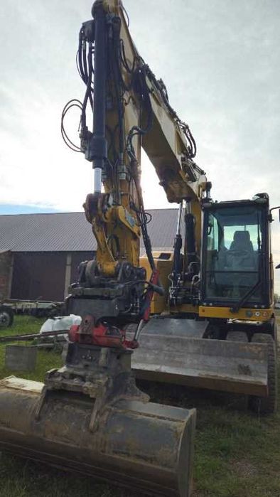caterpillar 314 f rototilt widły do palet
