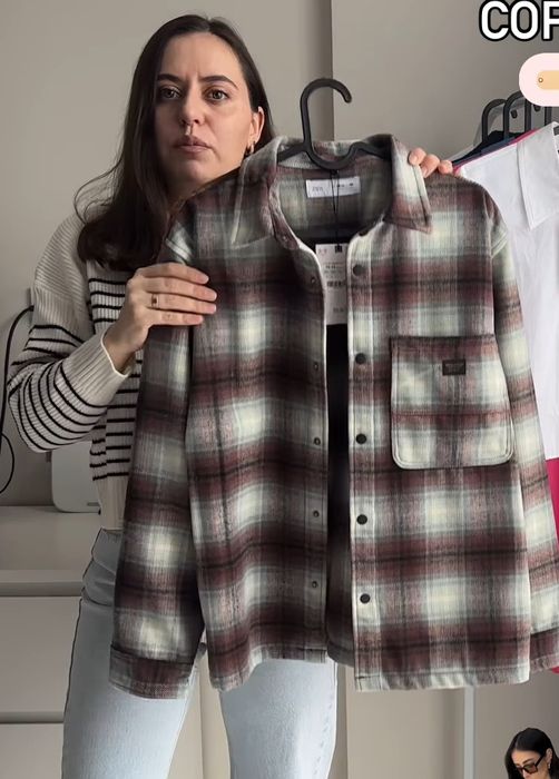 Сорочка зі щільної тканини Zara