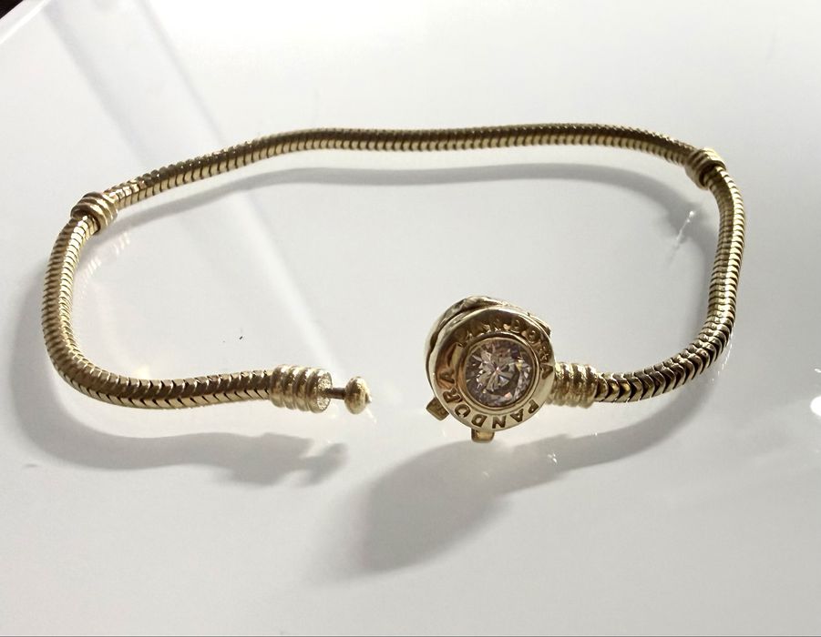 Złota bransoletka  585 14K 17cm Nowa w stylu Pandora
