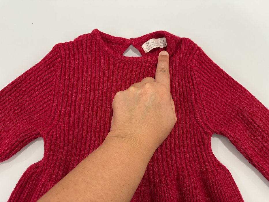 Vestido Vermelho Bordeaux Zippy 3/4 anos