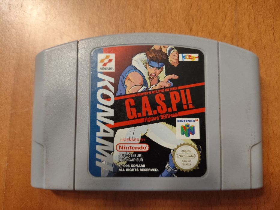 G.A.S.P!! Fighters’ NEXTream Nintendo 64 N64 PAL Original Testado