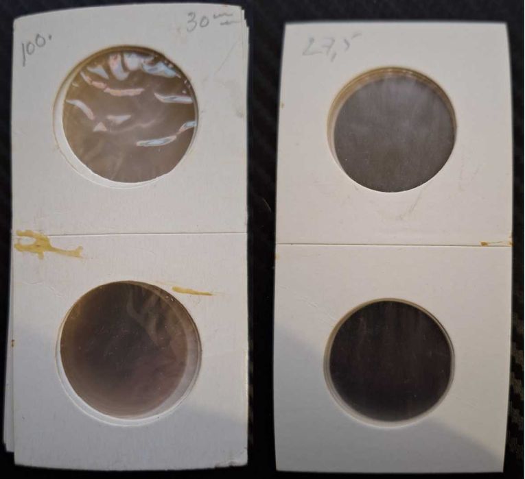 Álbuns de Moedas + Folhas Plásticas + Separadores + Alvéolos