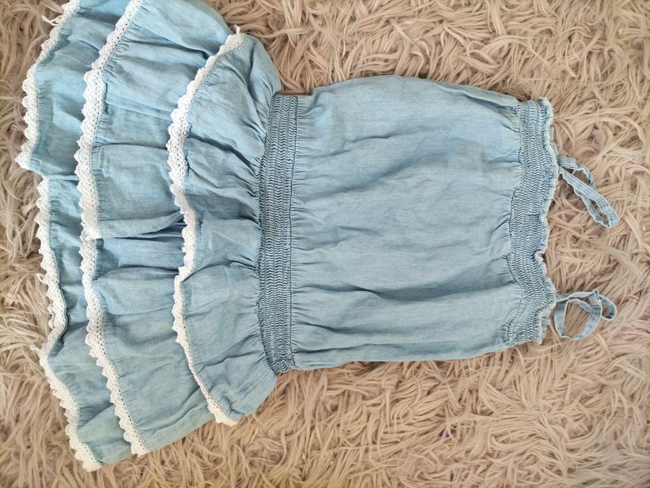 Sukienka letnia dziewczęca rozmiar 100-116 stan bdb marka Happy Time