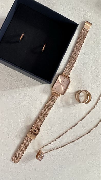 Biżuteria Daniel Wellington - różowe złoto.