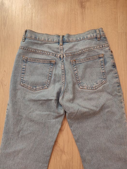 Spodnie jeansy dzwony retro jasnoniebieskie