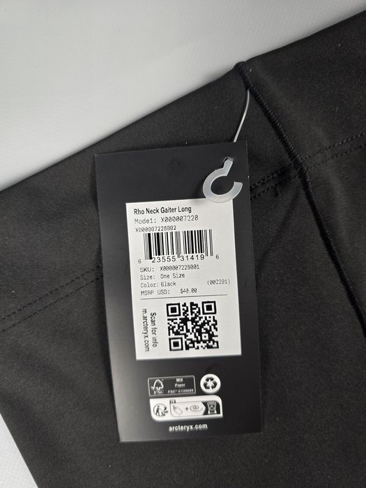 Баф Arc’teryx Rho Neck Gaiter Long