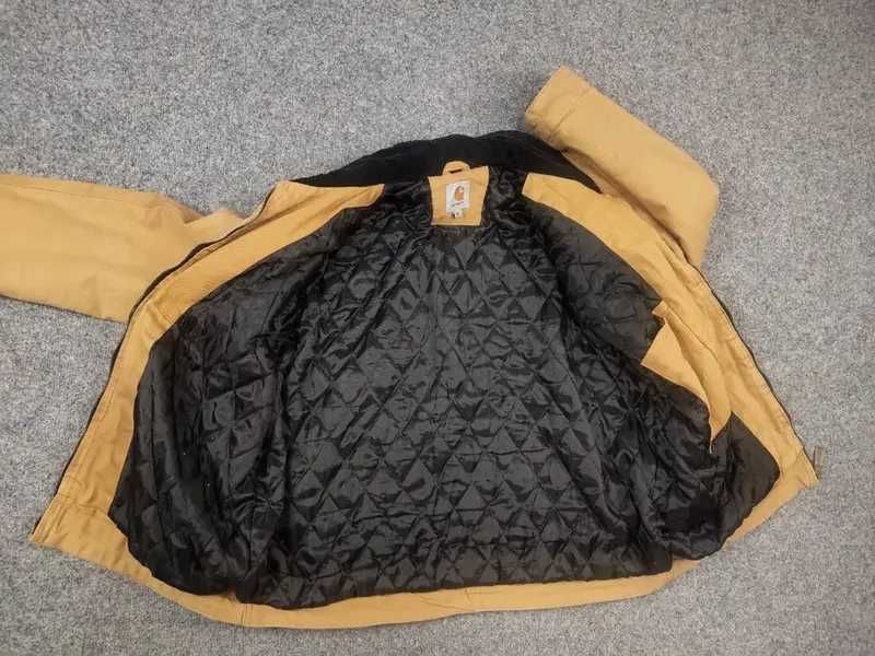 Вінтажна куртка Carhartt j001 detroit харік бежева з кишенями вітровка бомбер мілітарі тактична тепла