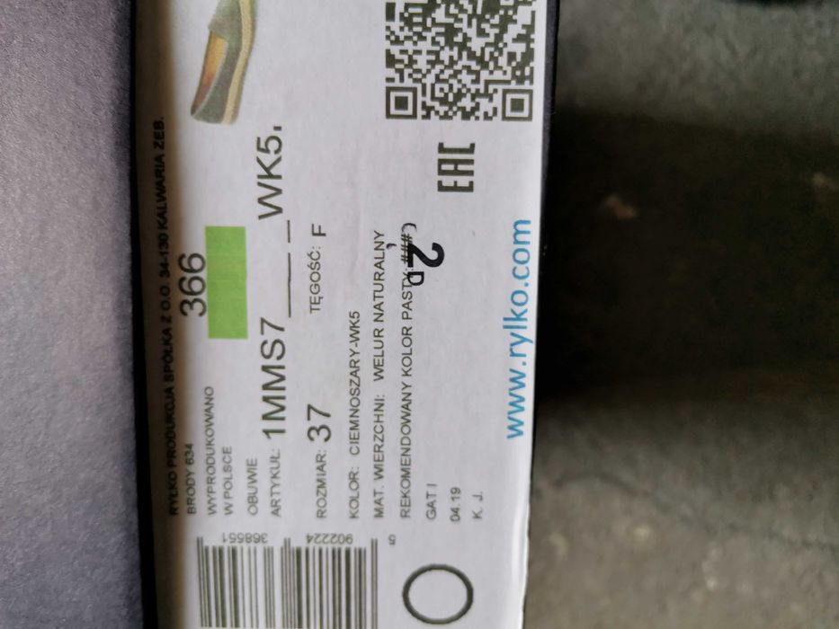 Espadryle Ryłko Relax rozm. 37