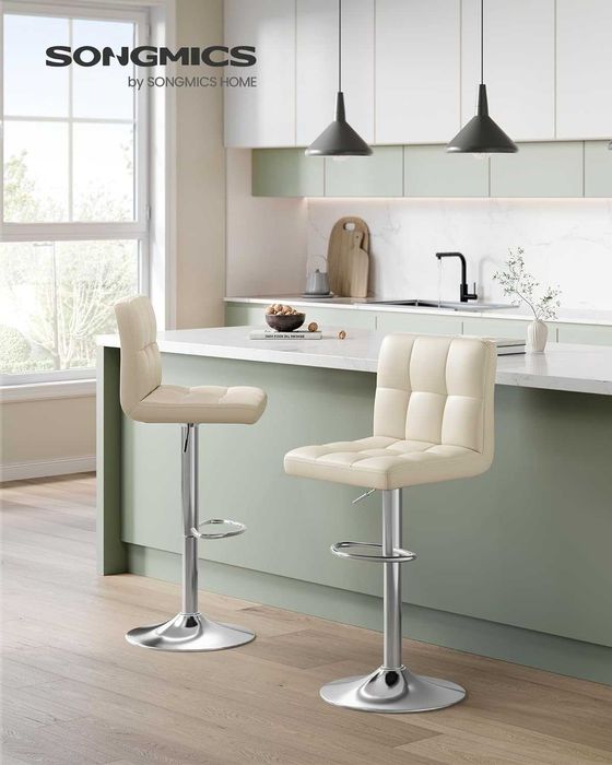 крісло барне SONGMICS LJB064K03 Набір барних стільців з 2 шт