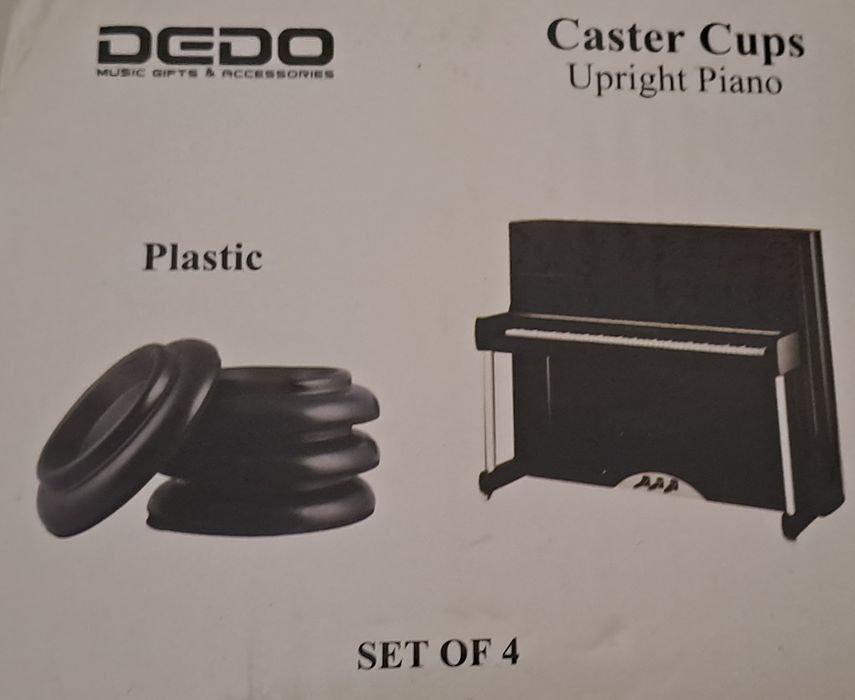 Piano bases rodízios 4 unidades - NOVO