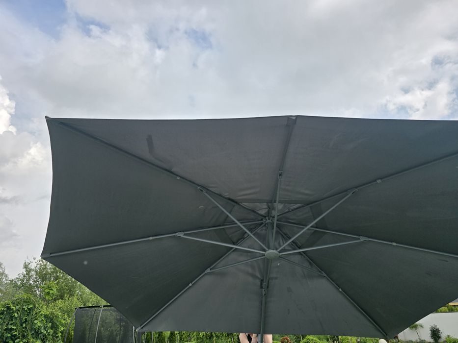Duży parasol 4x3m antracyt