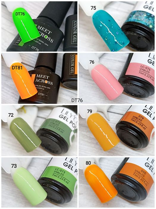 Новые гель-лаки поштучно и оптом, кракелюр