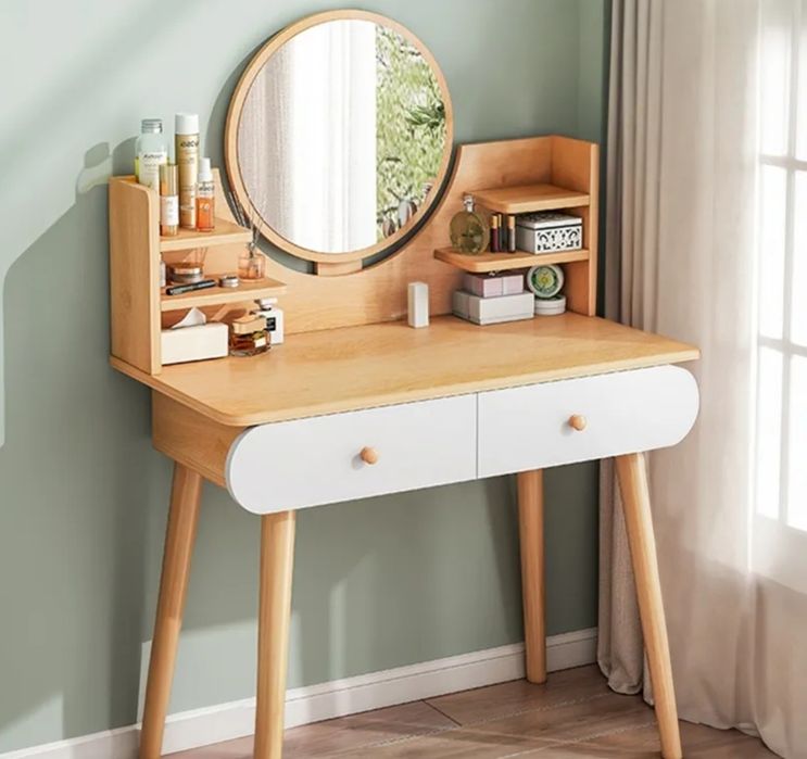 Toaletka biała drewna