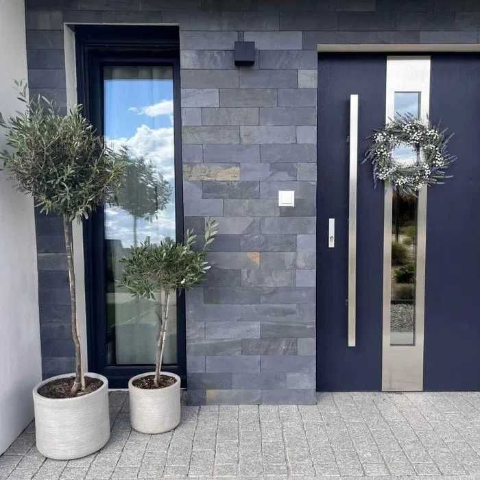 Silver Grey Shine Multicolor Copper Black Slate Deoli Łupek 30x10 Kwar