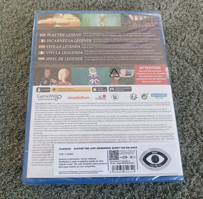 Avatar The Last Airbender (PlayStation 5)