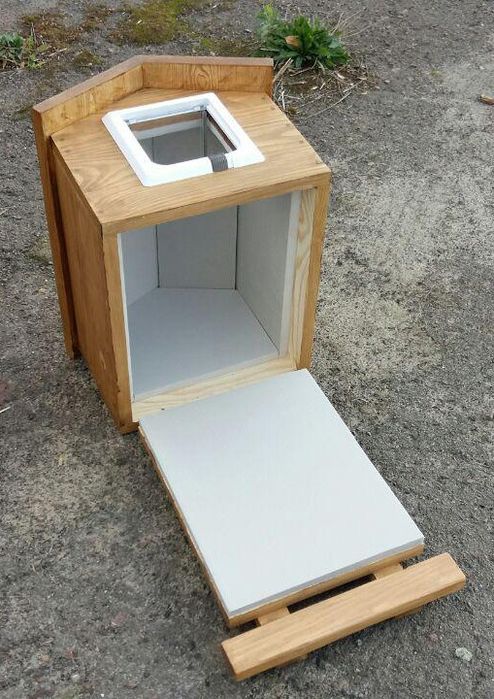 Будка для кота 30х40 см (з дверцятами, утеплений)