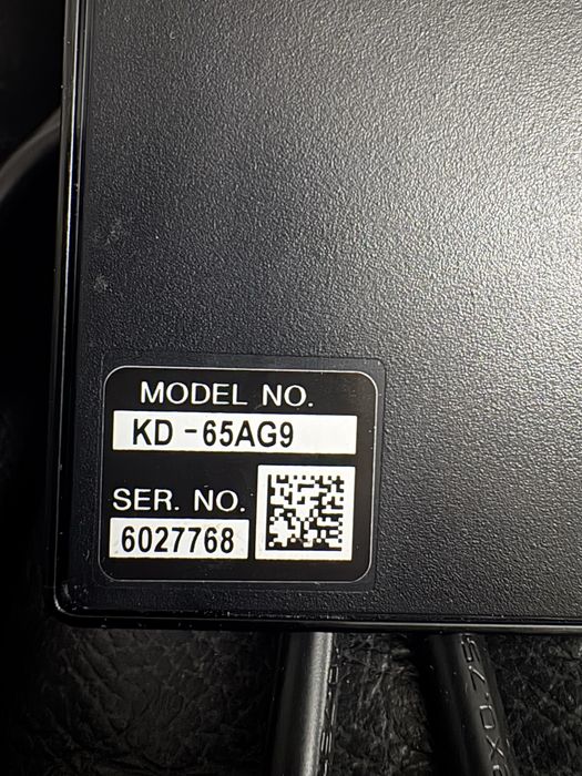 Tv sony 65” KD - 65AG9