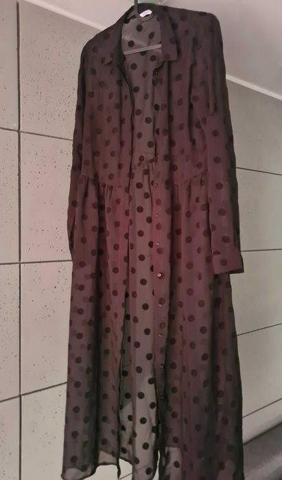 Czarne kimono na strój kąpielowy S/M