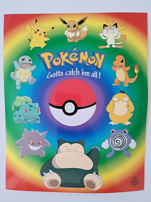 Postais XL Vintage de Pokémon (Nintendo, 1999)