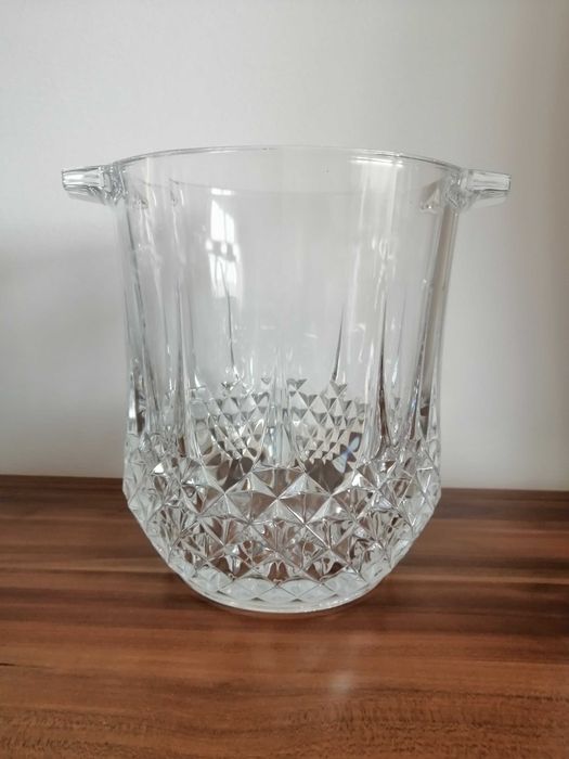 conjunto whisky garrafa e baldes gelo cristal novo