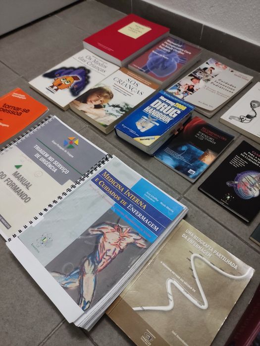 Lote de livros Enfermagem/Medicina