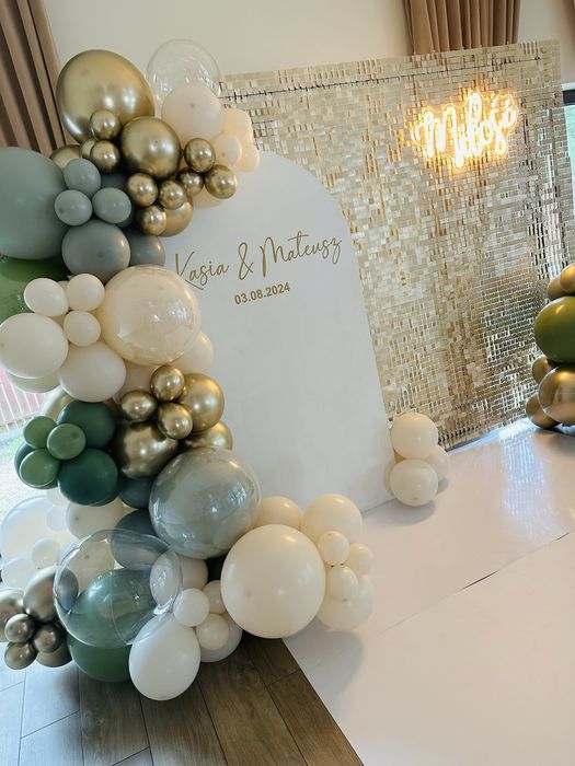 Dekoracja balonowa girlanda ścianka