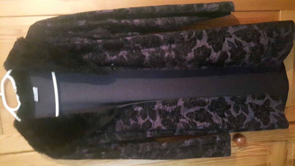 Kardigan z futerkiem ROZM.S/M/L