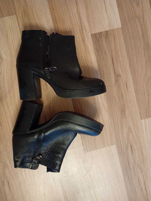 Skórzane buty damskie rozmiar 37