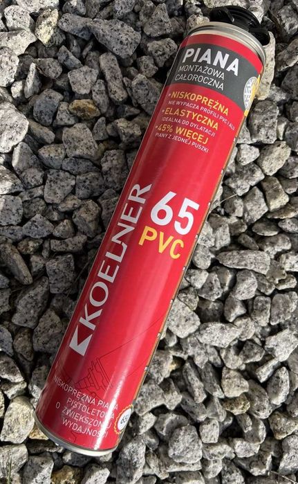 Piana montażowa całoroczna KOELNER 65 PVC 830 ml