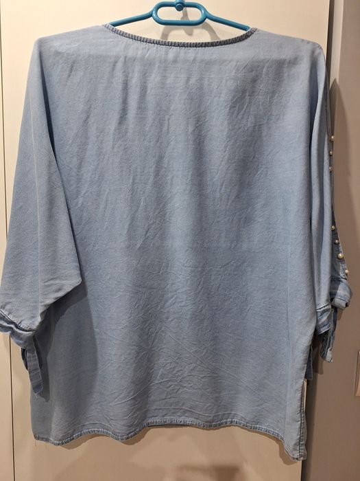 Bluzka kimonowa w kolorze jeans