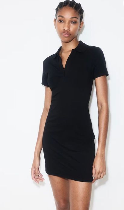 Сукня  в  рубчик