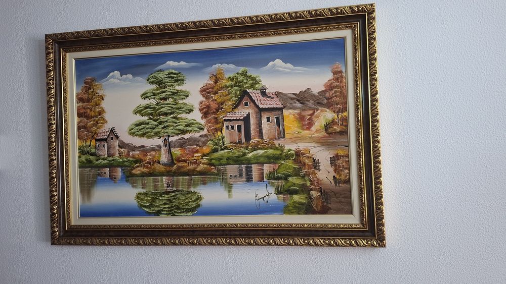 Quadro pintado a oleo