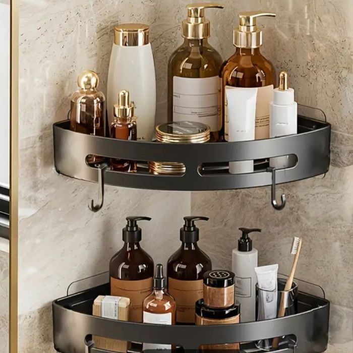 Кутова поличка у ванну