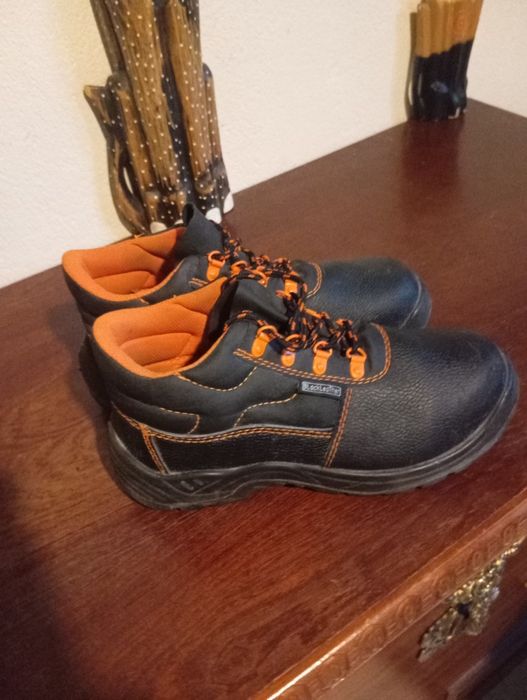 botas de segurança pele preta s3 blackleather n41