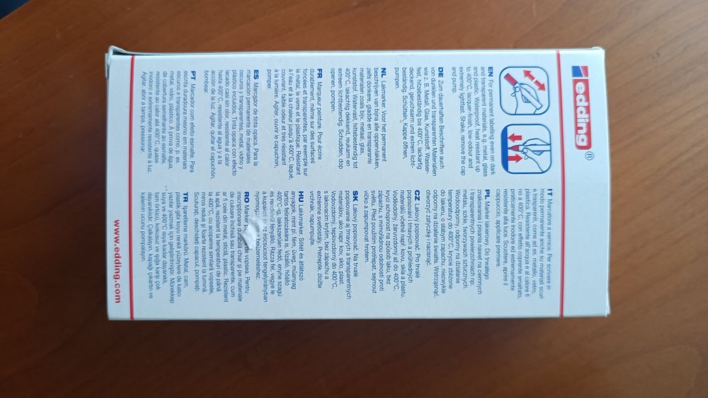 Marcador permanente branco Edding 750