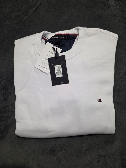 MĘSKA BLUZA TOMMY HILFIGER r. XL regular fit organic cotton