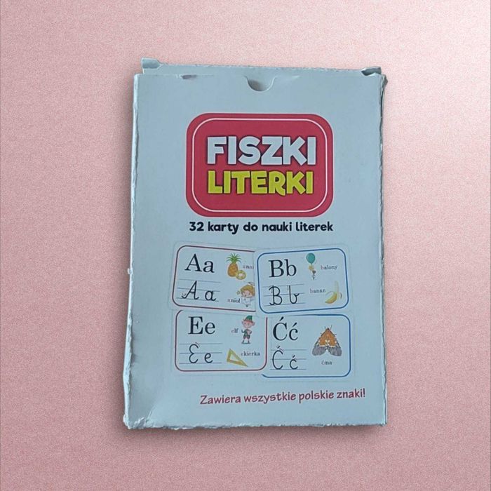 Fiszki literki - stan bardzo dobry