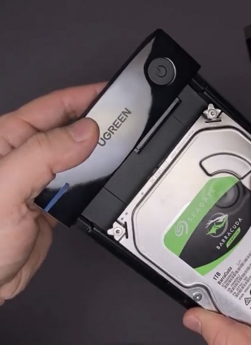 Зовнішній корпус Ugreen HDD SSD 3.5 SATA USB 3.0 USP Black