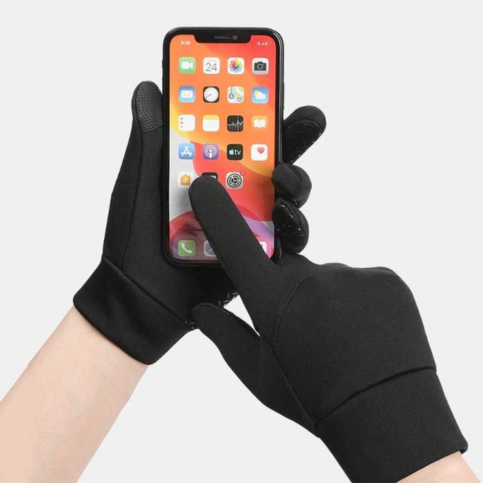 Рукавиці зимові чоловічі чорні водонепроникні  L/XL