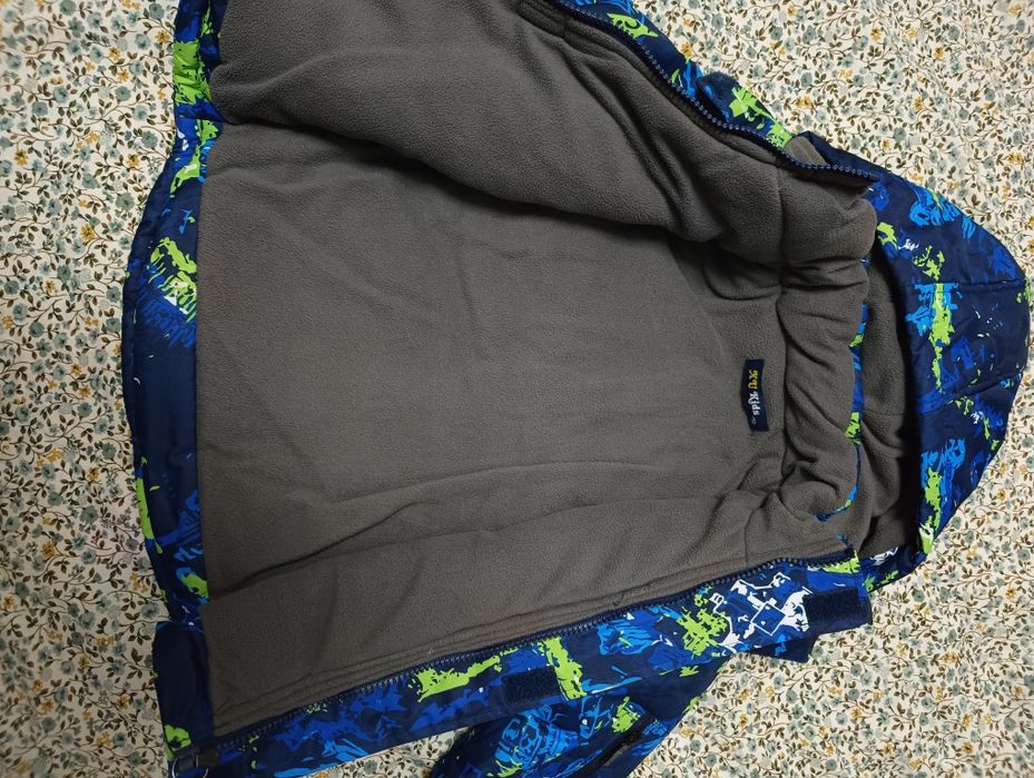 Komplet zimowy narty kurtka spodnie 104