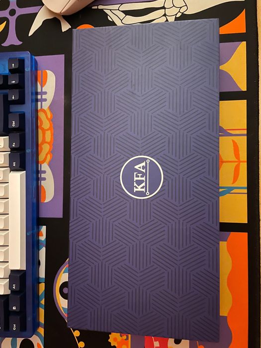 Кейкапы kfaPBT White on Navy