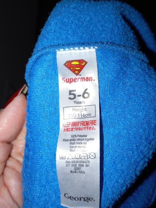 Strój przebranie piżama Superman roz.5-6 lat