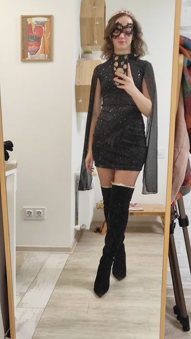 Святкова сукня на новий рік, ошатна сукня XS